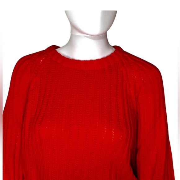 Rainbow Ridge Red Pullover Knit Sweater Women’s Size Large - Picture 2 of 4